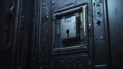 Cyberpunk Keyhole: A Futuristic Digital Lock