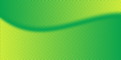 Naklejka premium Dots halftone yellow green color pattern gradient texture style background