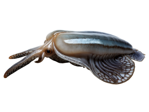 Cuttlefish - A type of squid with a mild flavor, often grilled or used in stews.