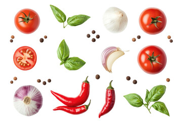 Cherry T Collection on transparent background