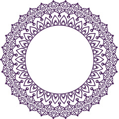 Beautiful flower art and mandala vector design