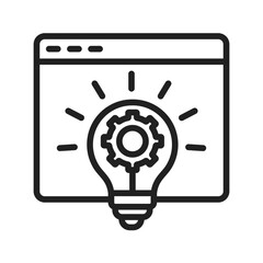 Marketing Idea icon vector image. Suitable for mobile apps, web apps and print media.