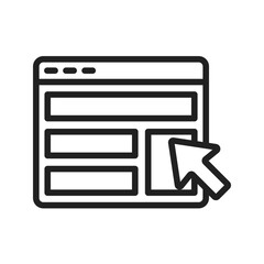 Click icon vector image. Suitable for mobile apps, web apps and print media.