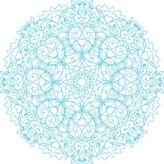 Beautiful flower art and mandala vector design