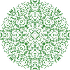 Beautiful flower art and mandala vector design