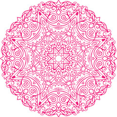 Beautiful Mandala Art and Vector Mandala Design Image.