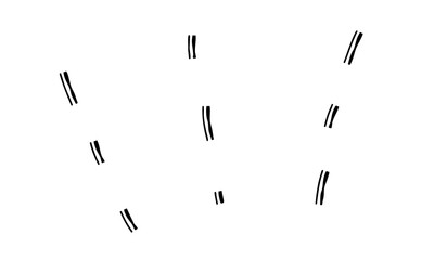 点線の漫符の手描き線画アイコン 複数の線が重なったモノクロのベクターイラスト