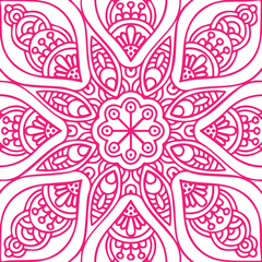 Beautiful flower art and mandala vector design