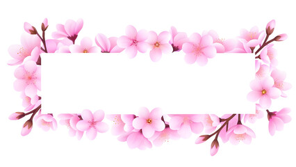 Obraz premium pink flower frame
