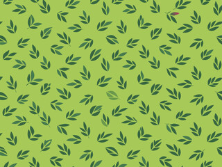 Fototapeta premium seamless pattern with flowers and leaves, floral pattern for textile design and digital papers, seamless background with leaves