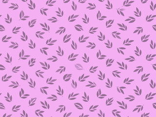 seamless pattern with flowers and leaves, floral pattern for textile design and digital papers, seamless background with leaves