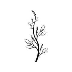 black and white tree