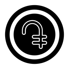 Armenian Dram Solid Icon