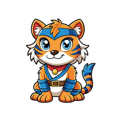 Drained Tiger Cub Building with plastic bricks