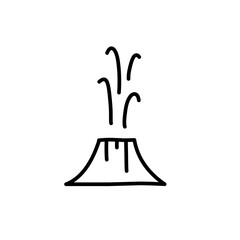 Volcanic eruption outline 