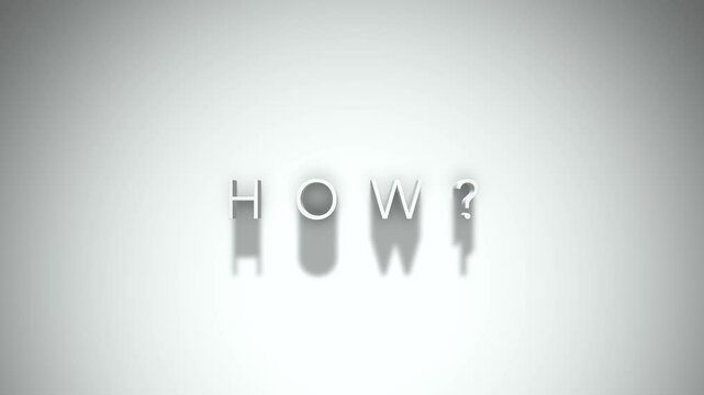 How? Elegant Englisch Title Animation