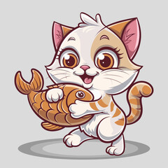 Cat With Fish