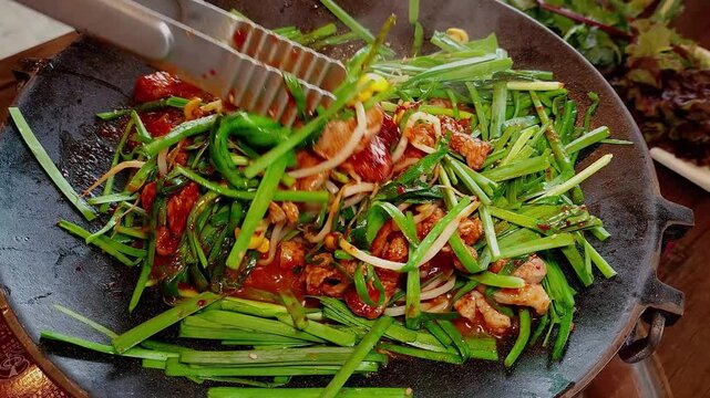 한국,음식,오리 불고기,오리 고기,Korean food, duck bulgogi, duck meat