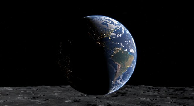 Celestial Half-Light AI Generated