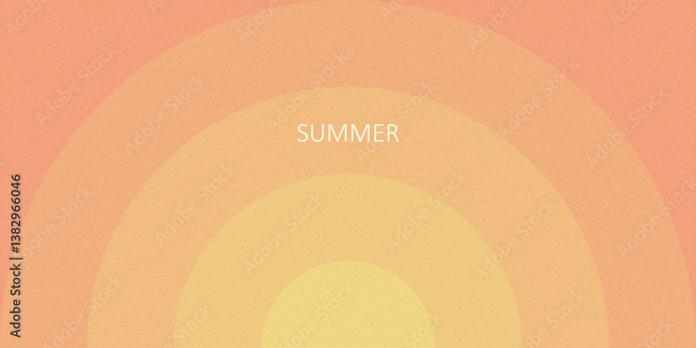 Aufkleber aesthetic sunlight background with retro grain texture effect and curved waves. simple abstract summ