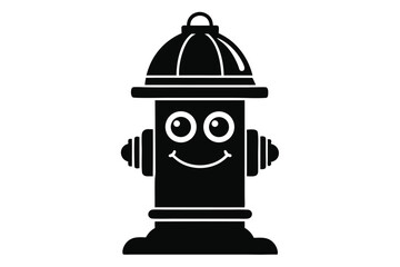 fire hydrant silhouette vector, fire hydrant silhouette, firefighting equipment icon, black vector illustration.