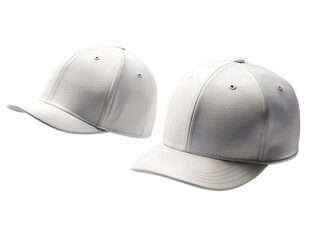 Fototapeta premium White Baseball Cap, Cap Mockup, Cap Mockup, Cap Front and Back View Mockup, Cap Transparent, Cap Isolated Png