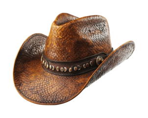 Cowboy hat display western theme product isolated on transparent background, png