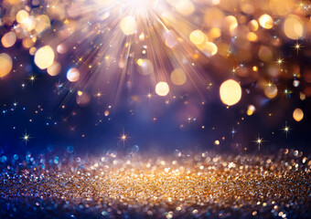 Beautiful abstract shiny light and glitter background
