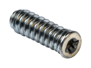 Screw fastening action workshop hardware isolated on transparent background, png