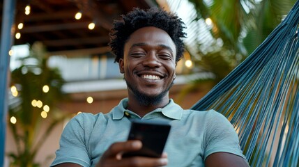 A man sitting outside at night.