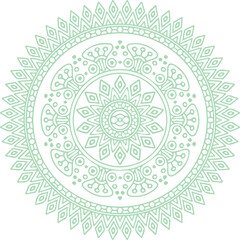 Beautiful flower art and mandala vector design