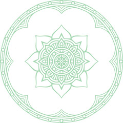 Beautiful flower art and mandala vector design