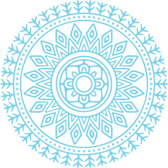 Beautiful flower art and mandala vector design