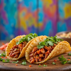 Global fusion street food.,AI-generated