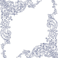 Beautiful flower art and mandala vector design