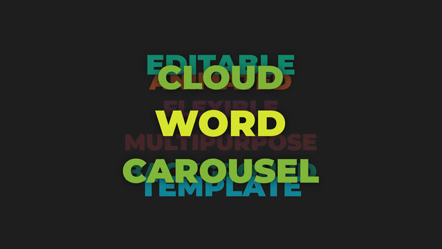 Carousel Word Cloud
