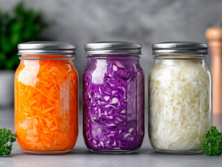 Kitchen prep with zero waste approach: vegetables sorted into reusable glass jars. Neat and sustainable food storage for health-conscious and eco-aware cooking.