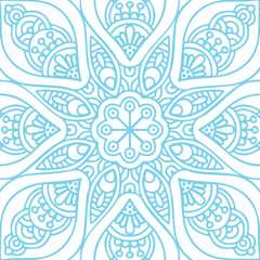 Beautiful flower art and mandala vector design