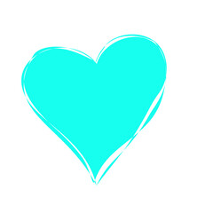 blue heart vector