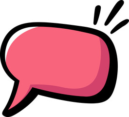 colourful speech text bubble