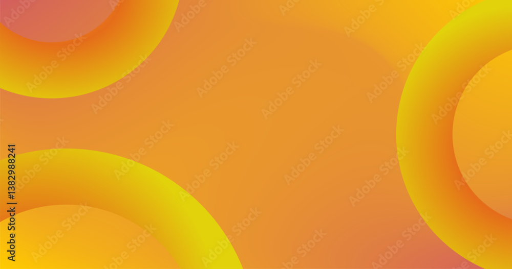 Aufkleber yellow orange gradient abstract background with dynamic effect illustration
