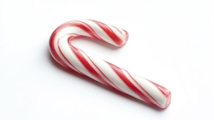 Fototapeta premium Candy cane on white background. Christmas treat