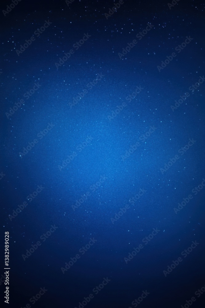 Poster captivating deep blue cosmic backdrop with twinkling stars creating a serene interstellar atmosphere