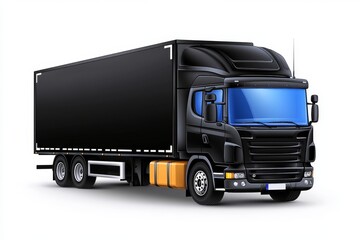 A simple black-and-white icon of a delivery truck with arrows pointing in different directions