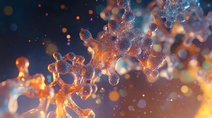 there is a close up of a bunch of bubbles in the air