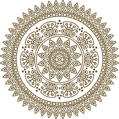 Beautiful flower art and mandala vector design