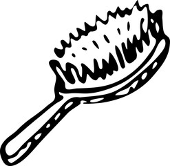 Hand drawn fetlock doodle. Sketch pets icon. Decoration element. Isolated on white background. Vector illustration