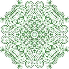 Beautiful flower art and mandala vector design