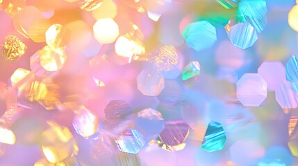 Abstract art studio digital artwork featuring vibrant iridescent holographic foil texture