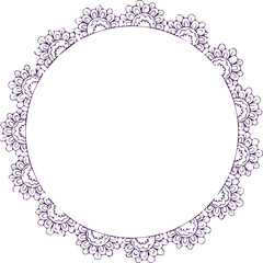 Beautiful flower art and mandala vector design